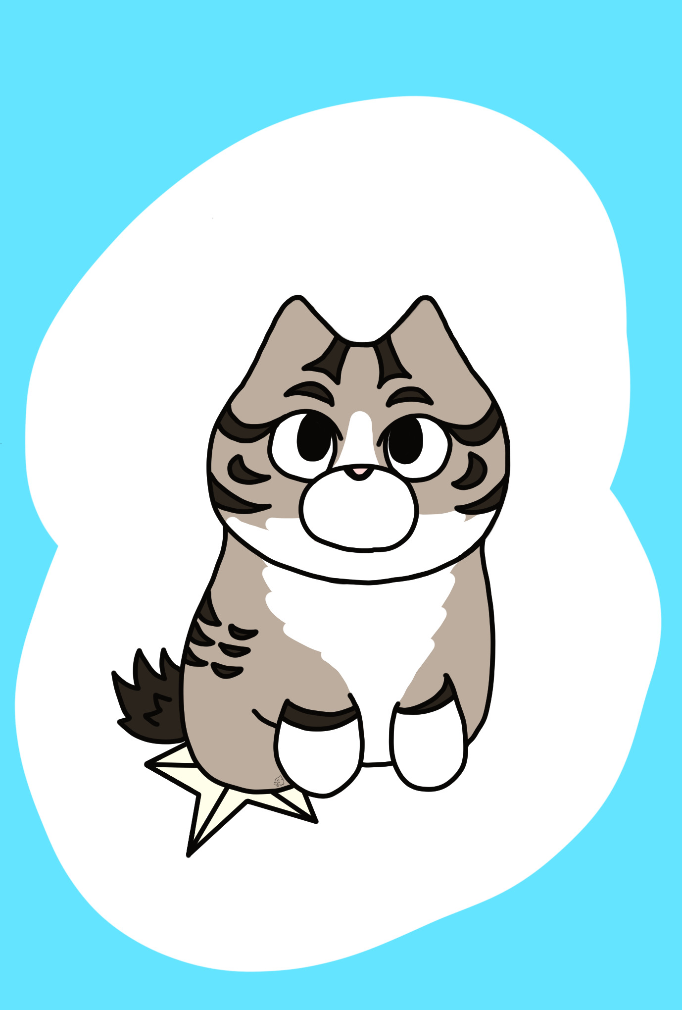 クリスマスツリーの星を踏むモータ